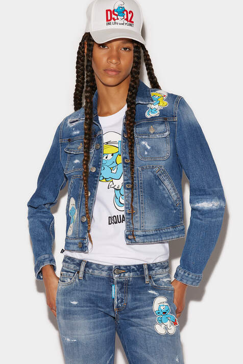 Smurfs Boyfriend Jeans Jacket