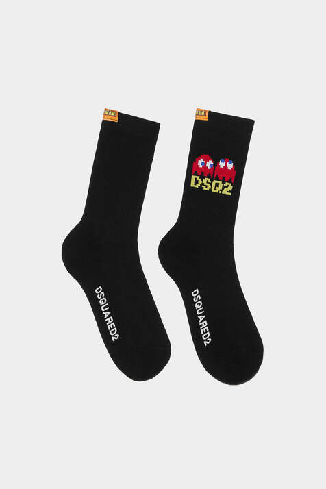 Pac-Man Mid-Crew Socks