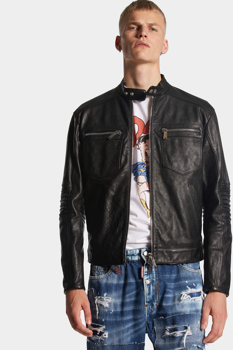 Rider Leather Jacket immagine numero 3