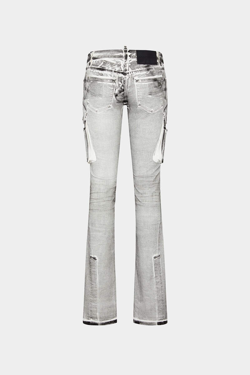 Icon White Coal Wash Trumpet Jeans image number 2