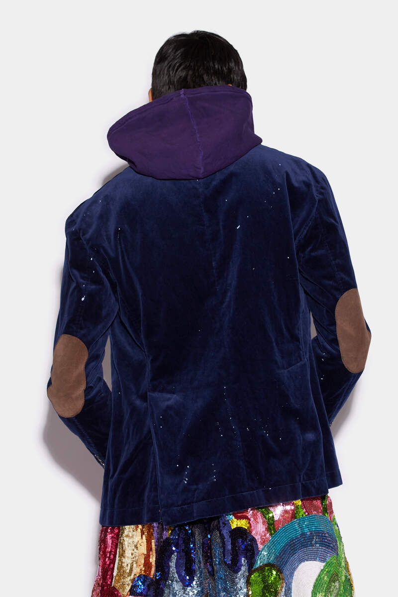 Paint Drop Relaxed Shoulder Jacket图片编号4