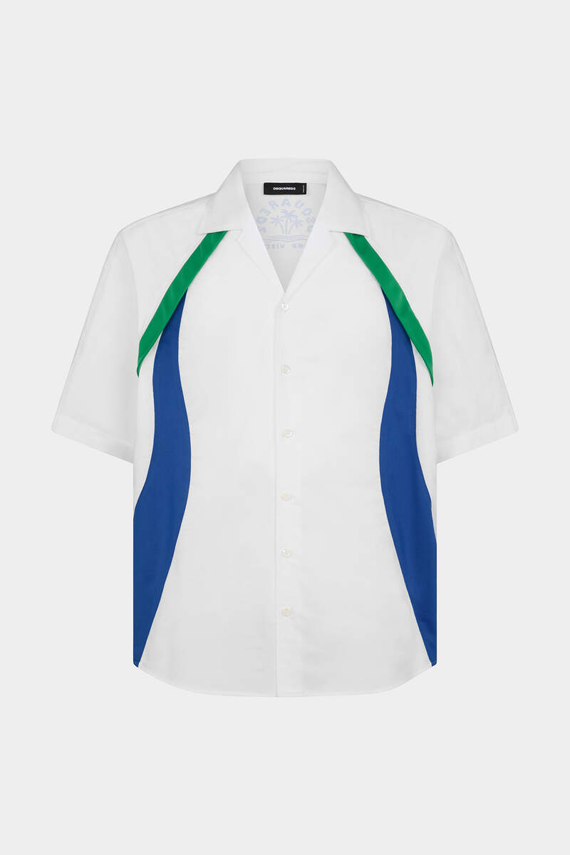 Sporty Waves Notch Collar Shirt image number 1