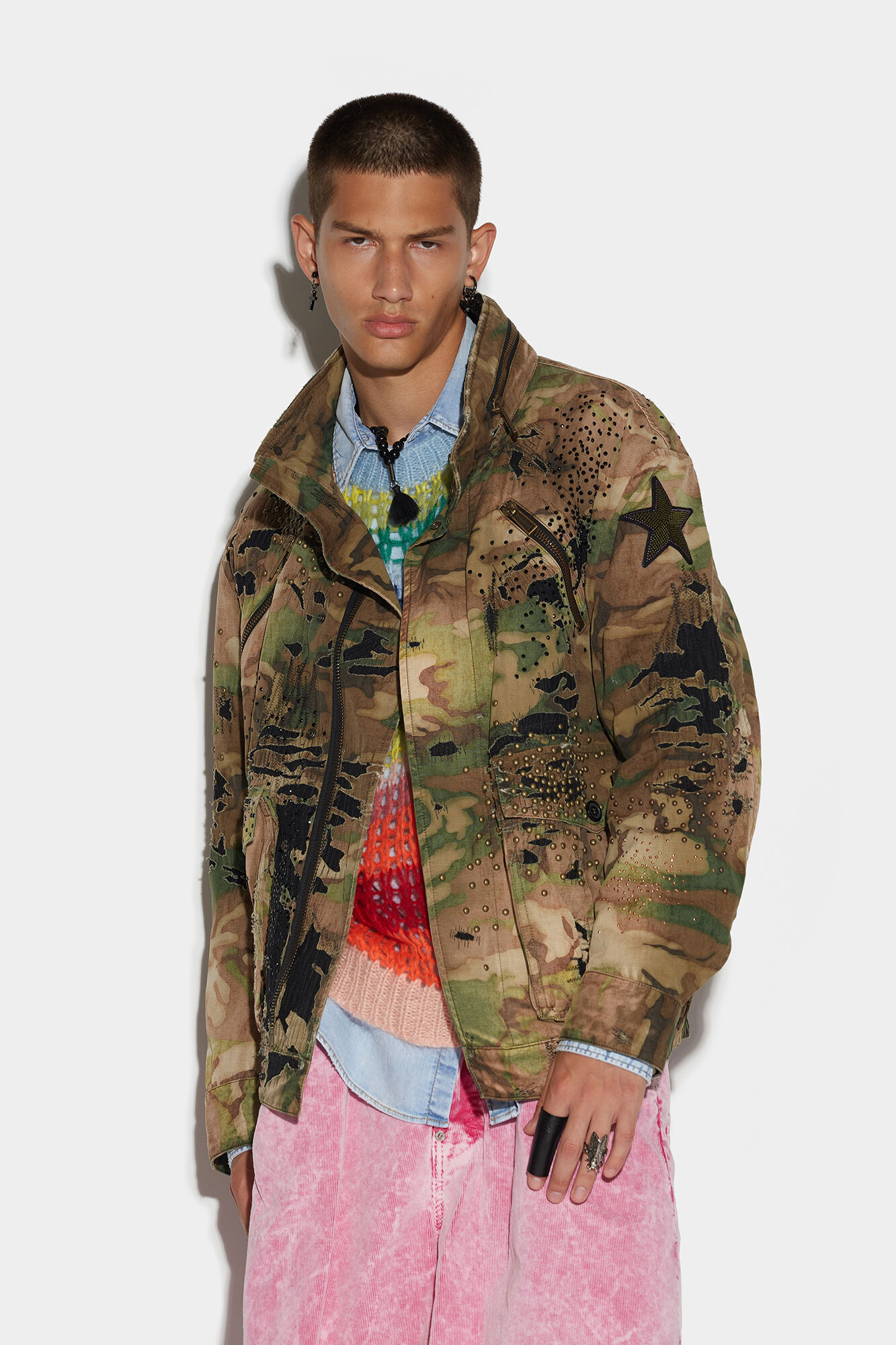 Please Shop Online Camouflage-print jacket Sito ufficiale