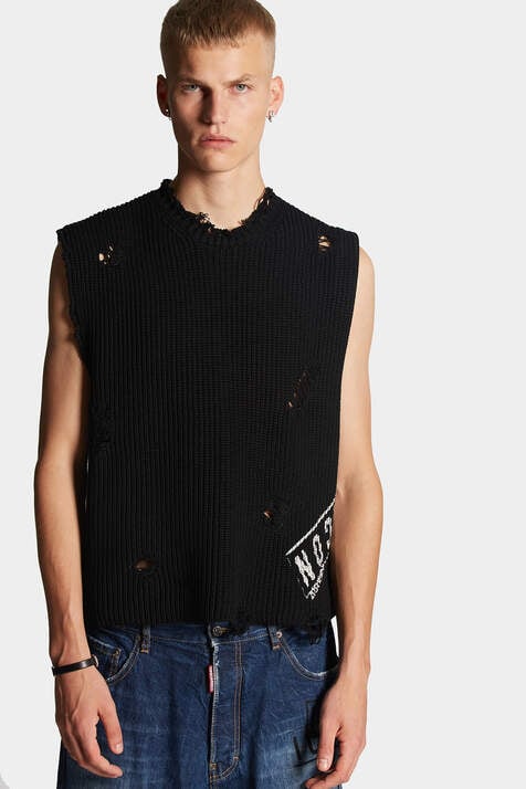 Icon Knit Sleeveless Pullover image number 5