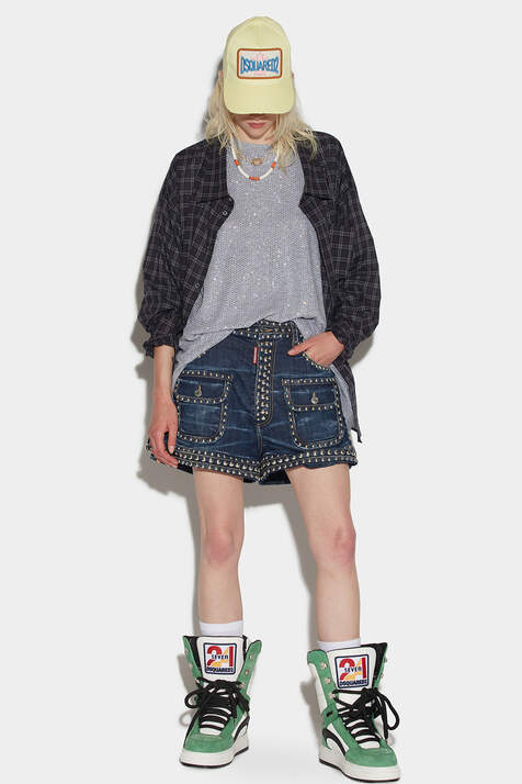 Studded Baggy Shorts