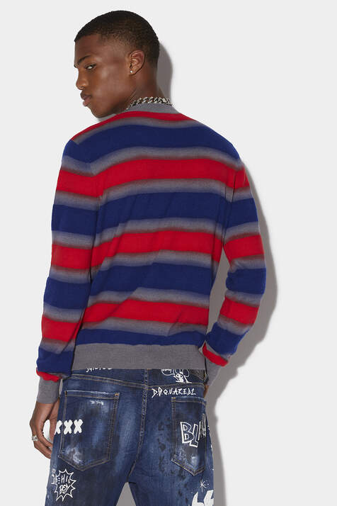 Stripes Round Neck Sweater image number 2