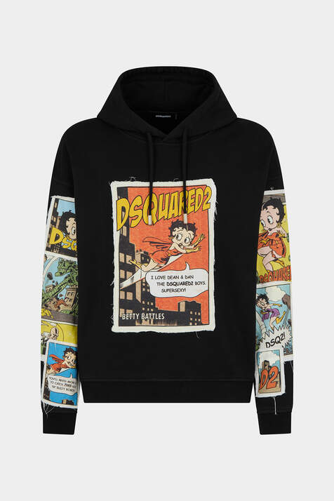 Betty Boop Regular Fit Hoodie Sweatshirt immagine numero 3