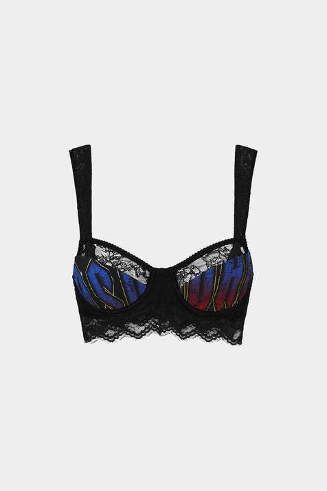 Sexy Punk Printed Balconette Bra image number 3
