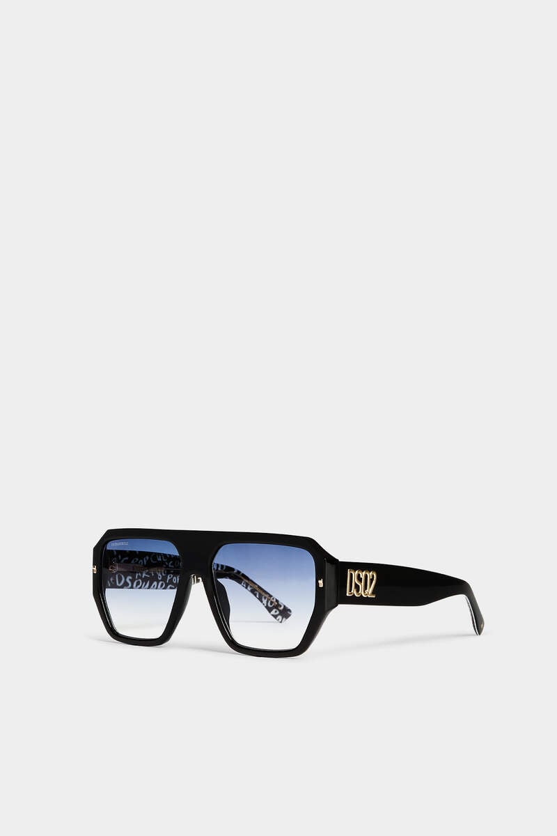 Hype Black White Pattern Sunglasses image number 1