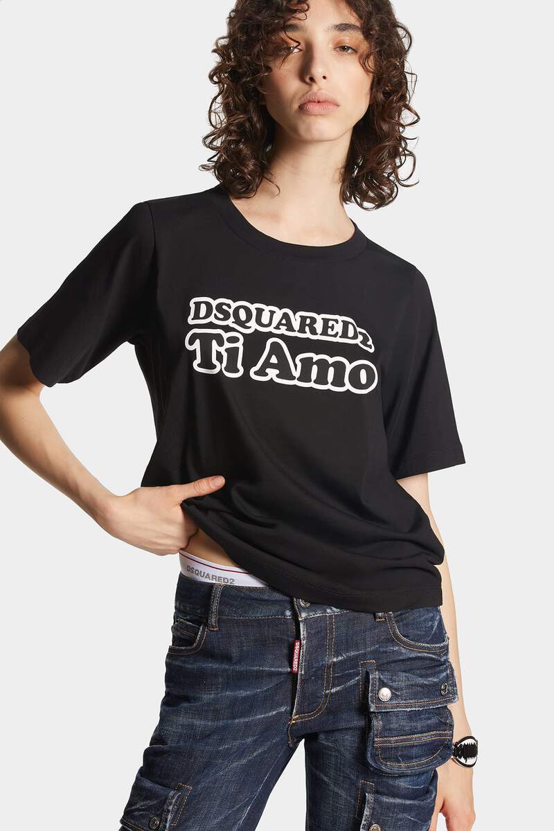 Dsquared2 Ti Amo Easy Fit T-Shirt immagine numero 3