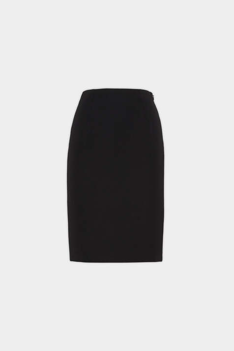 Stretch Worsted Wool Pencil Skirt image number 3