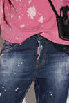 Dark Ripped Wash Cool Girl Cropped Jeans image number 3