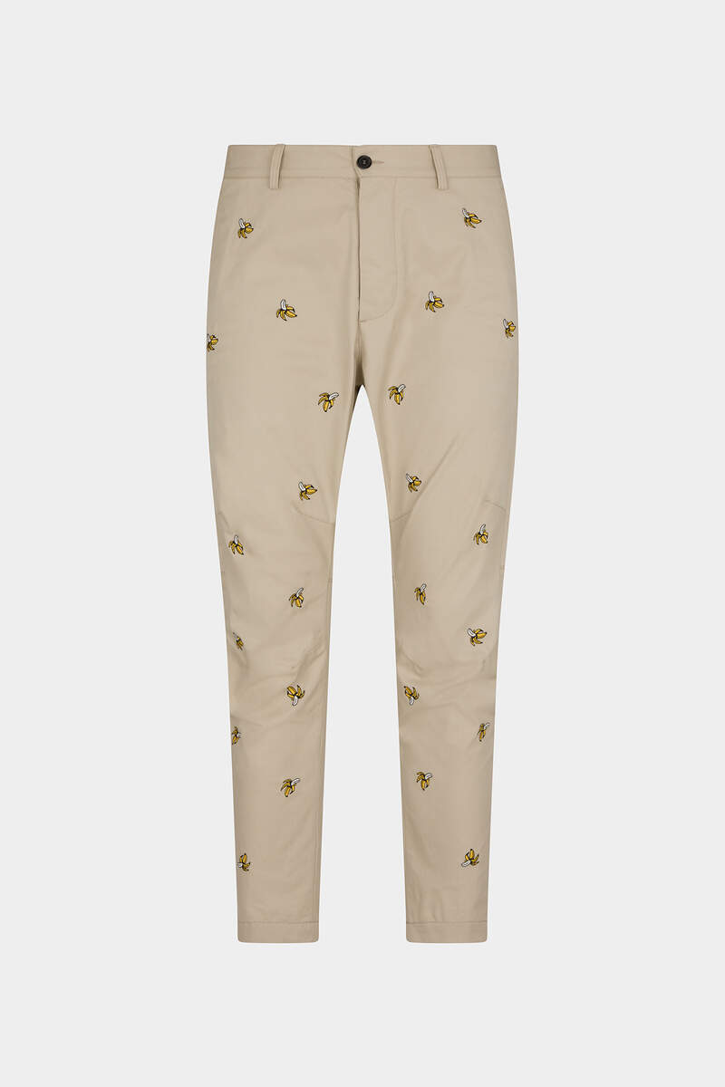 Embroidered Fruits Sexy Chino Pants图片编号1