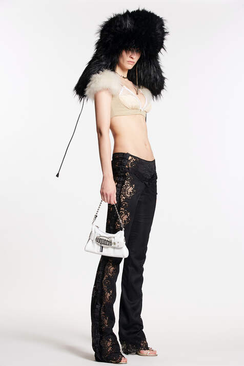 Goth Lace Trimmed Pants