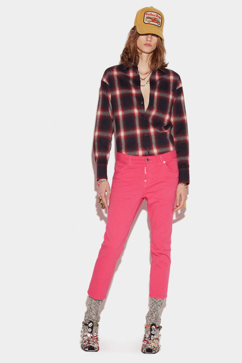 Dyed Cool Girl Cropped Jeans número de imagen 3