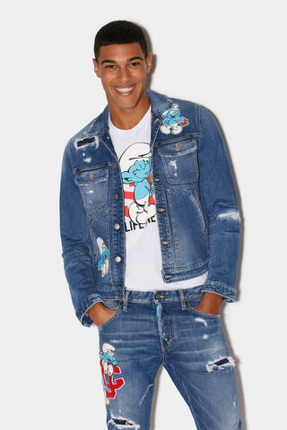 Smurfs Boxy Jeans Jacket