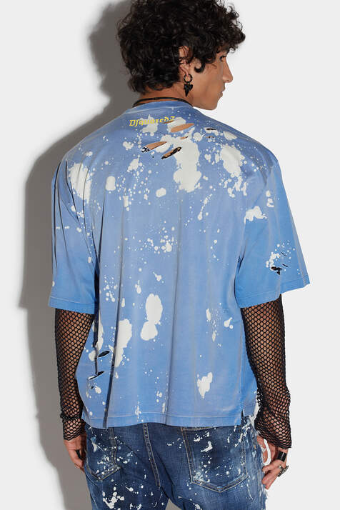 Goth Foam Spot Dropped Shoulder T-shirt numéro photo 2