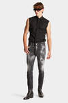 Black Ripped Wash Super Twinky Jeans image number 3