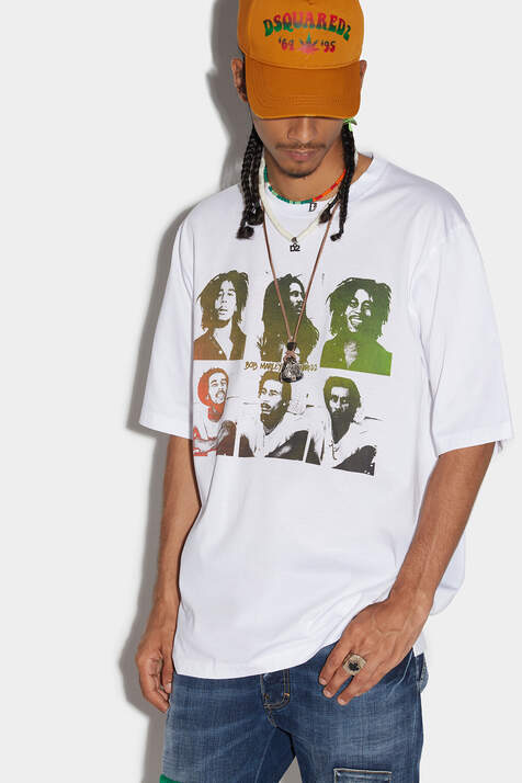 Bob Marley Postcards Skater T-shirt