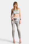Grey Spotted Wash Cool Girl Jeans image number 3
