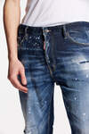 Dark White Sprinkle Wash Roadie Jeans número de imagen 3