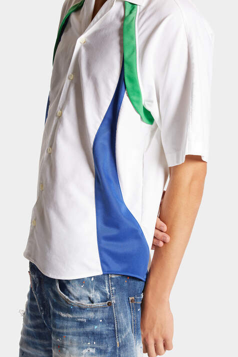 Sporty Waves Notch Collar Shirt image number 6