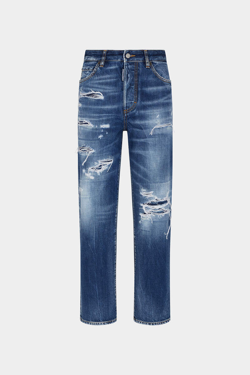 Dark Ripped Wash Boston Jeans image number 1