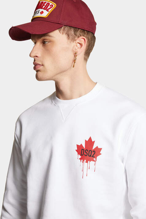 Red Maple Leaf Cool Fit Crewneck Sweatshirt图片编号5