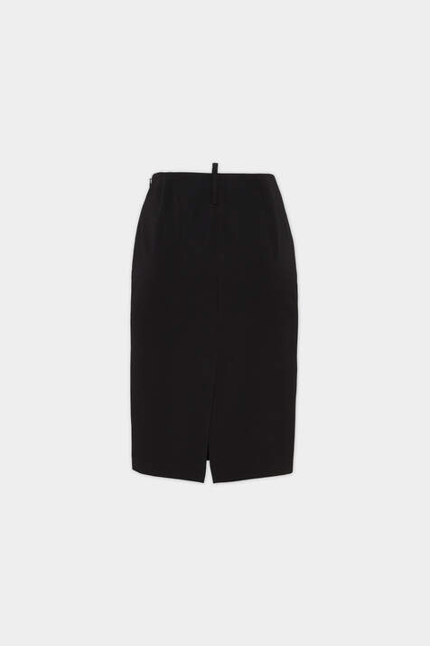 Stretch Worsted Wool Pencil Skirt image number 4