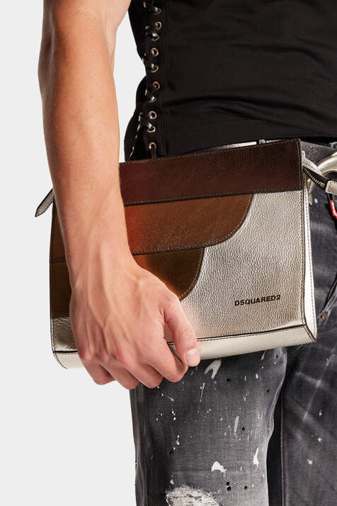 Laminated Soft Leather Clutch image number 6