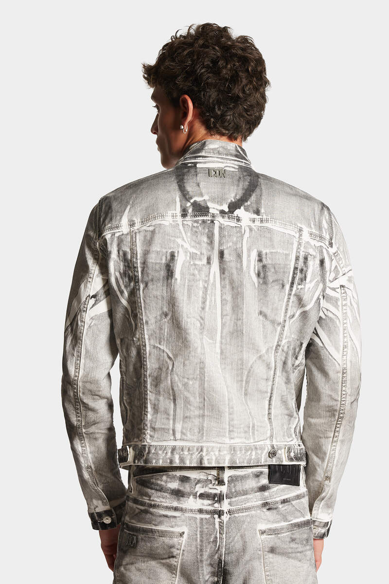 Icon White Coal Wash Dan Jeans Jacket número de imagen 4