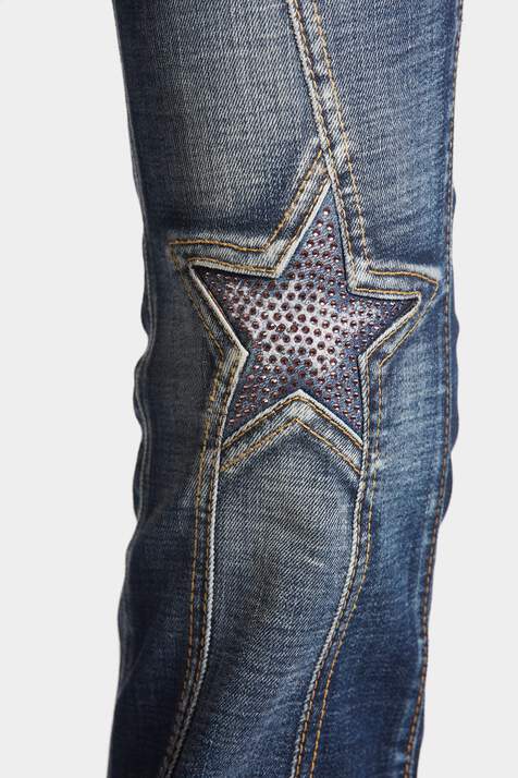 Diamond Super Star Wash Medium Waist Flare Jeans image number 7