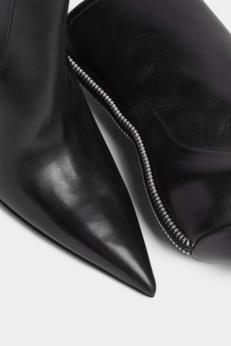 Zip Up Heeled Ankle Boots immagine numero 5