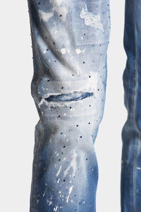 Medium Iced Spots Wash Super Twinky Jeans  image number 7