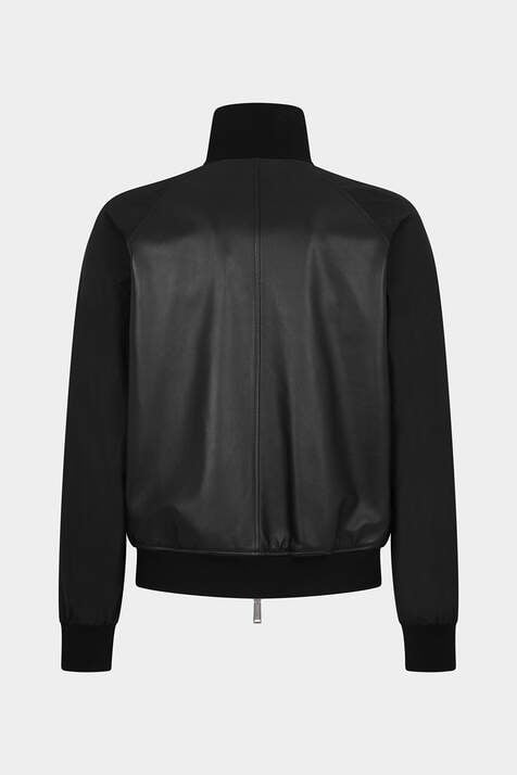 Mixed Leather Bomber image number 4