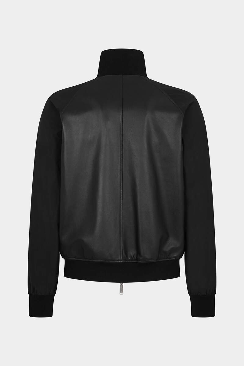 Mixed Leather Bomber image number 2