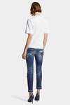 Medium White & Blue Spots Sharpei Jeans número de imagen 4