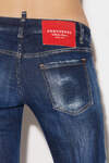 Dark Crinckle Wash Jennifer Cropped Jeans número de imagen 5