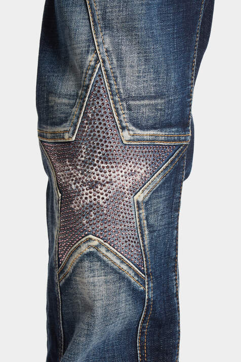 Medium Diamond Super Star Wash Bob Jeans número de imagen 4