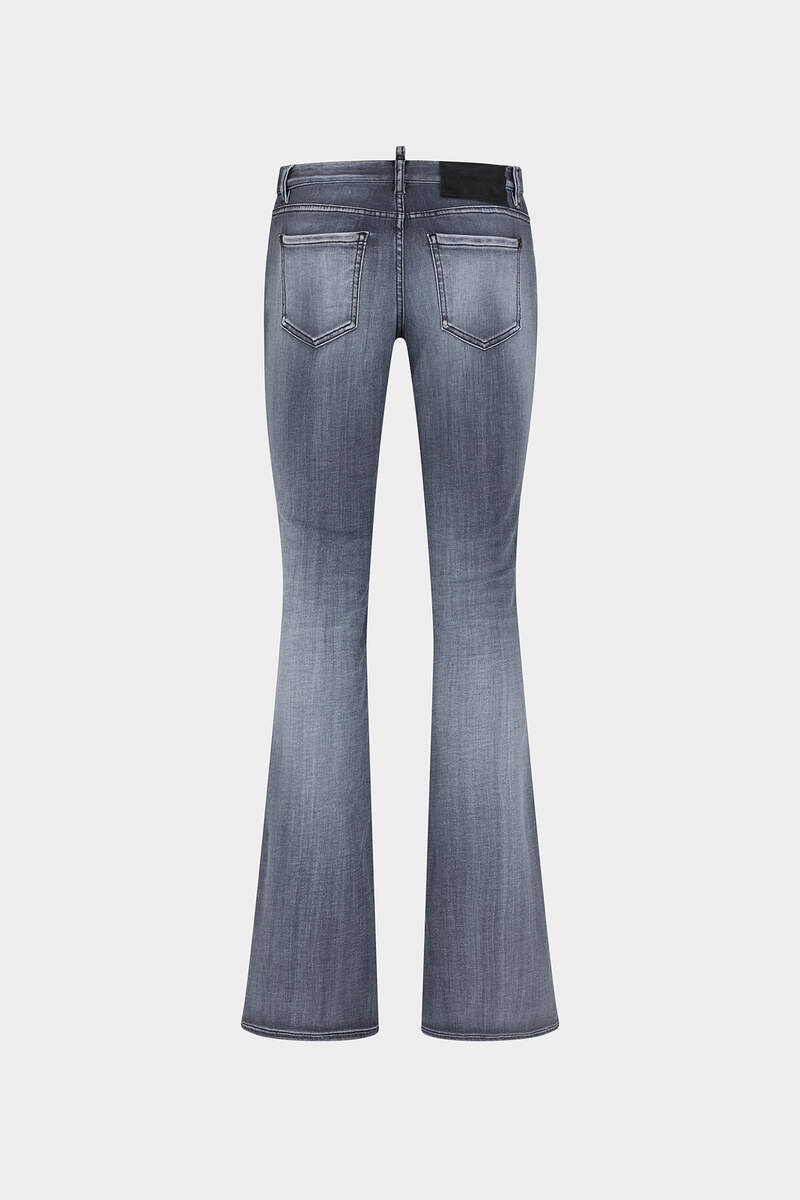 Grey Proper Wash Medium Waist Flare Jeans Bildnummer 2