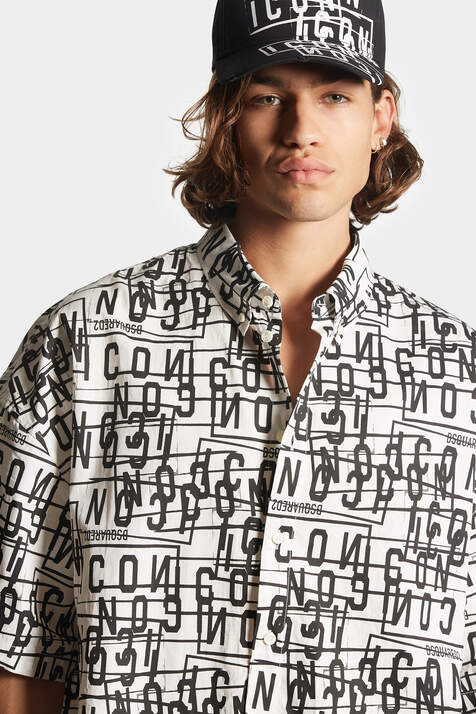 Icon Stamps Oversize Short Sleeves Shirt image number 5