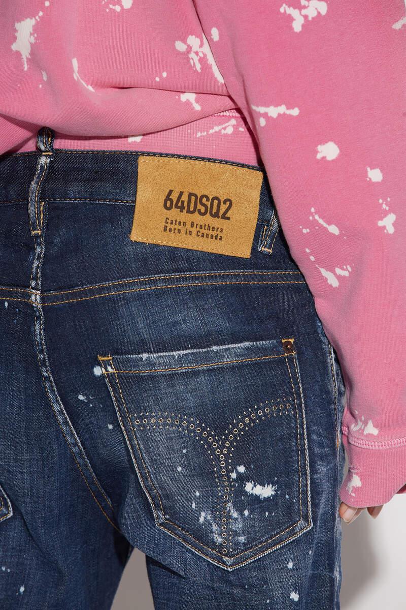 Dark Ripped Wash Cool Girl Cropped Jeans Bildnummer 4