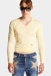 Knitted Cotton V Neck Pullover image number 5