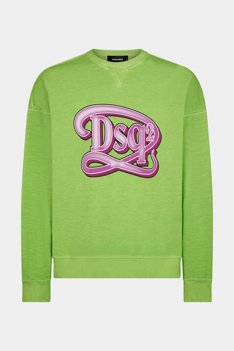 DSQ2 Drop Fit Crewneck Sweatshirt número de imagen 3