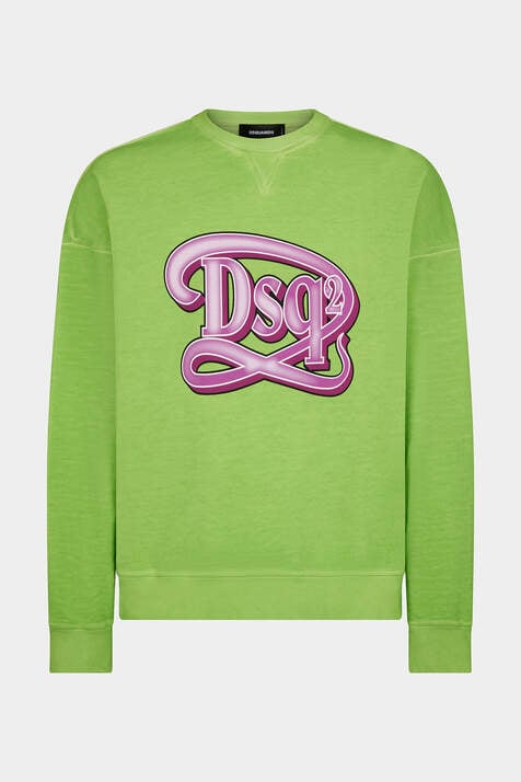 DSQ2 Drop Fit Crewneck Sweatshirt número de imagen 3