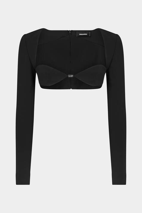 Icon Long Sleeves Crop Top immagine numero 3