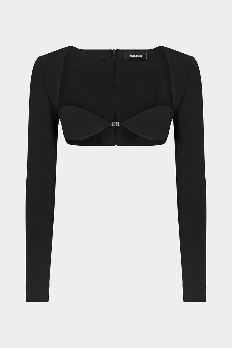 Icon Long Sleeves Crop Top immagine numero 1