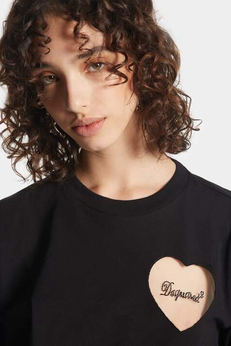 Boxy Fit Heart T-Shirt immagine numero 5