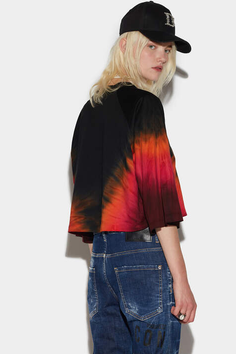 D2 Flame Crop Boxy T-shirt image number 2