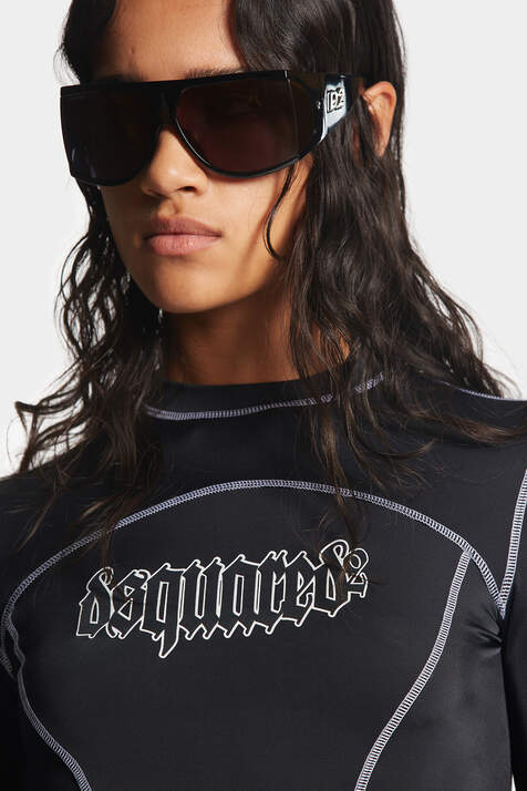 Gothic Dsquared2 Long Sleeves T-Shirt immagine numero 5